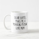 Search for dear coffee mugs Typography