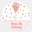 Search for 6th birthday stickers Whimsical