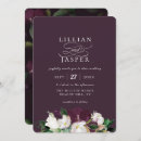 Search for purple and ivory wedding invitations Modern