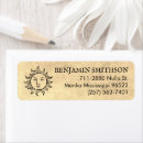 Search for beige return address labels Retro