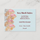 Search for large shells business cards Ocean