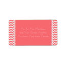 Search for modern chevron pattern return address labels Simple