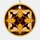 Search for bee christmas tree decorations Heart