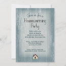 Search for blue housewarming party invitations Wood