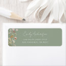 Search for wildflowers return address labels botanical
