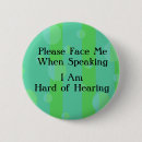 Search for hard of hearing badges Blue