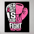 Search for boxing gloves posters Breast cancer month