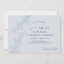 Search for dusty blue floral rehearsal dinner invitations The night before