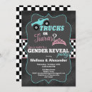 Search for truck gender reveal invitations Wheels