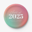 Search for pink graduation plates Class of 2024