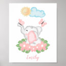 Search for elephant kids posters Watercolour