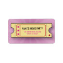 Search for tickets return address labels Birthday