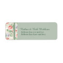 Search for blue flower return address labels Pink roses