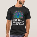 Search for funny peacock tshirts Dad