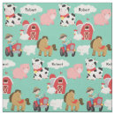 Search for cute farm animal fabric Tractor