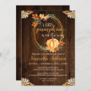 Search for rustic fall baby shower invitations A little pumpkin