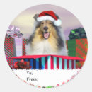 Search for candy cane tag stickers Santa