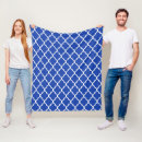 Search for moroccan quatrefoil pattern blankets White