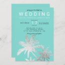 Search for teal blue and silver wedding invitations Modern