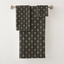 Search for damask pattern bath towels Black