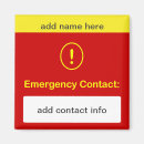 Search for emergency contact magnets Refrigerator