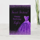 Search for purple sweet 16 birthday cards 16th birthday party
