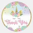 Search for gold glitter birthday stickers Unicorn