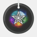 Search for pentagram christmas tree decorations Wiccan