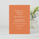 Search for orange bridal shower invitations Simple