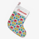 Search for folk art christmas stockings Floral