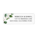 Search for pastel return address labels Green and white