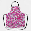 Search for modern floral pattern aprons Purple