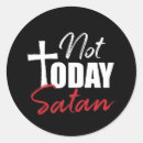 Search for not today satan stickers Cross