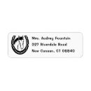 Search for black horse return address labels Horses