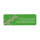 Search for words return address labels Green
