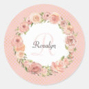 Search for polka dot pink stickers Floral wreath