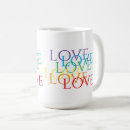 Search for valentine rainbow mugs Love is love