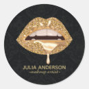Search for lip print stickers Gold