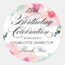 Search for vintage floral birthday stickers Watercolor