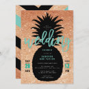 Search for gold pineapple wedding invitations Luau