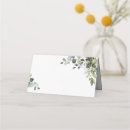 Search for eucalyptus wedding place cards Watercolor leaves