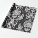 Search for black and white damask wrapping paper Chic