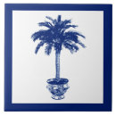 Search for blue palm tree tiles Blue and white