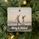 Search for first anniversary christmas tree decorations Just married