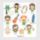 Search for hawaiian girl stickers Cartoon
