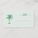 Search for palm tree place cards Green