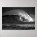 Search for black and white surf posters Wave