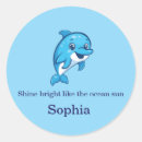 Search for dolphin cartoon stickers Sea life