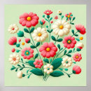 Search for vibrant flowers posters Retro