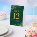 Search for emerald table cards Emerald green and gold